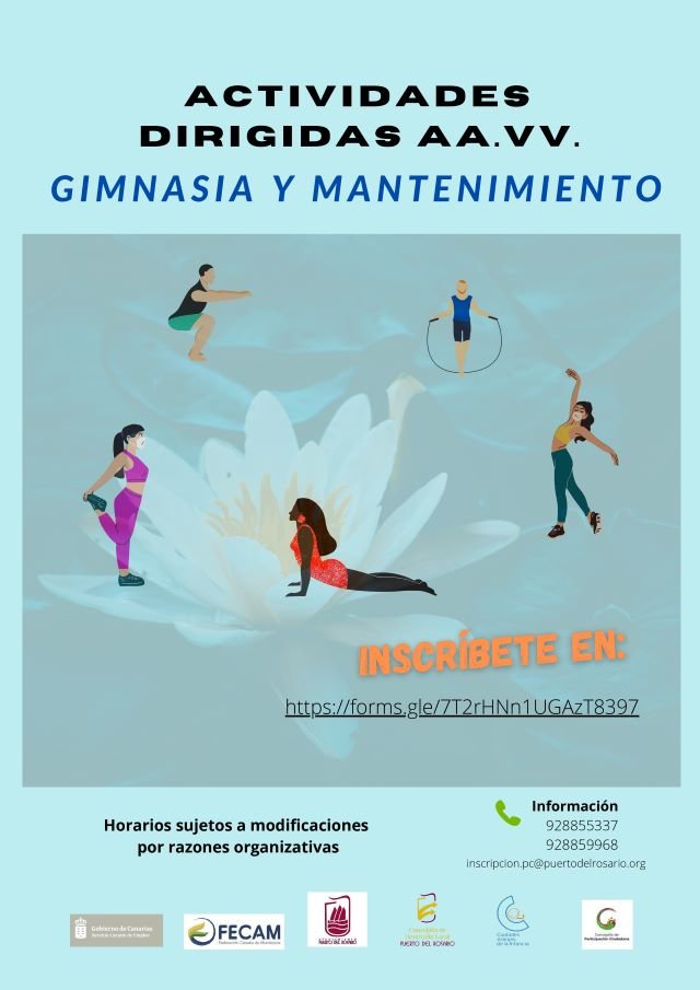 1. Pág. INICIAL Cartel de ACTIVIDADES DEPORTIVAS AAVV CENTROS CULTURALES