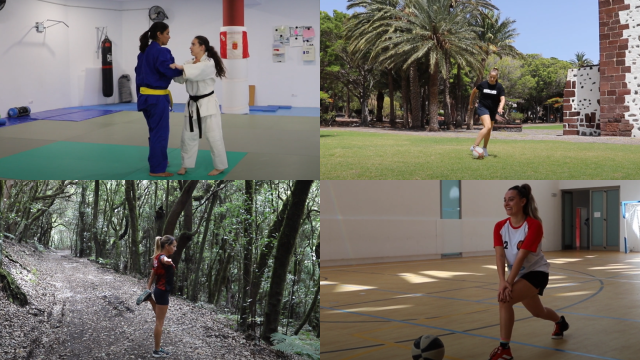 231122 Protagonistas de la campaña del Cabildo de La Gomera para la promoción de la igualdad en el deporte