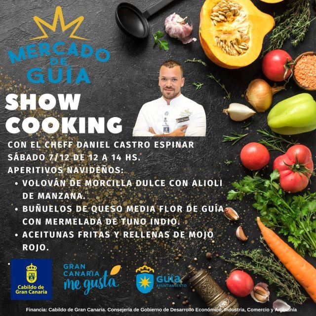 CARTEL SHOWCOOKING SÁBADO 7 DICIEMBRE