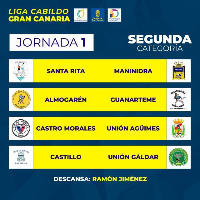 JORNADA 1 SEGUNDA CATEGORÍA