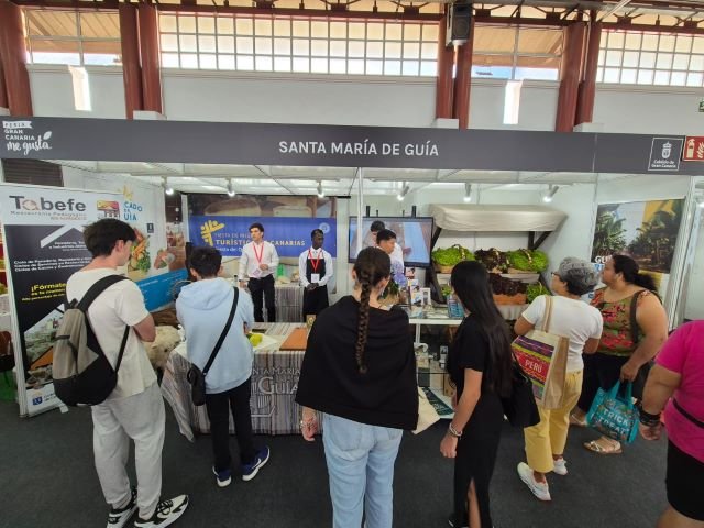 Numerosos visitantes se acercaron al stand de Santa María de Guía durante las tres jornadas de la feria