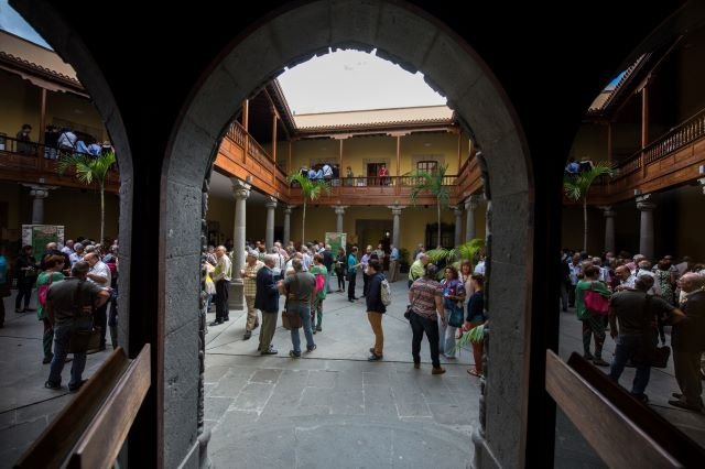 Patio de la Casa de Colón durante la celebración del último Coloquio