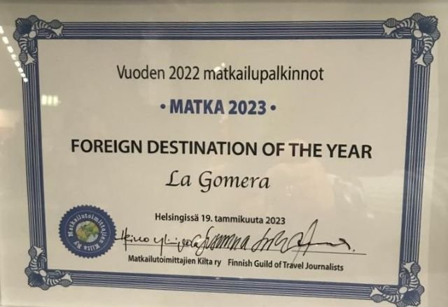 Placa reconocimiento Matka Nordic Travel