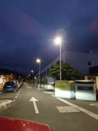 Arucas: En funcionamiento el alumbrado p&uacute;blico en la zona de la Urbanizaci&oacute;n c/ Pino Canario, Pasaje La Datilera, en Los Portales.
