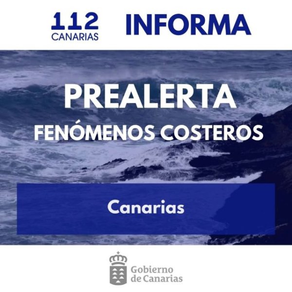 El Gobierno de Canarias declara la situación prealerta por fenómenos costeros en el archipiélago