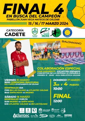 Gáldar acogerá este fin de semana la Final Four Cadete del Balonmano de Gran Canaria