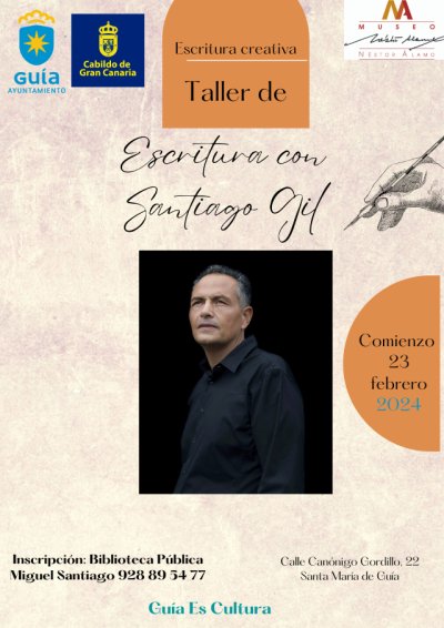 El escritor Santiago Gil imparte un cuarto taller de escritura en la Casa de la Cultura de Gu&iacute;a