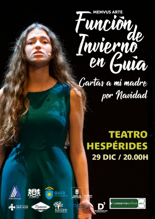 Memvus Arte trae al Teatro Hespérides de Guía su ‘Función de Invierno-Cartas a mi madre por Navidad’