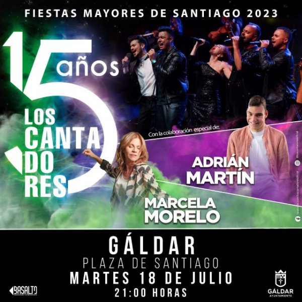 Gáldar: La artista internacional Marcela Morelo y el joven andaluz Adrián Martín actúan este martes con Los Cantadores