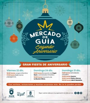 El Mercado de Gu&iacute;a celebra la Navidad y Fin de A&ntilde;o con actividades infantiles, conciertos y sorteos