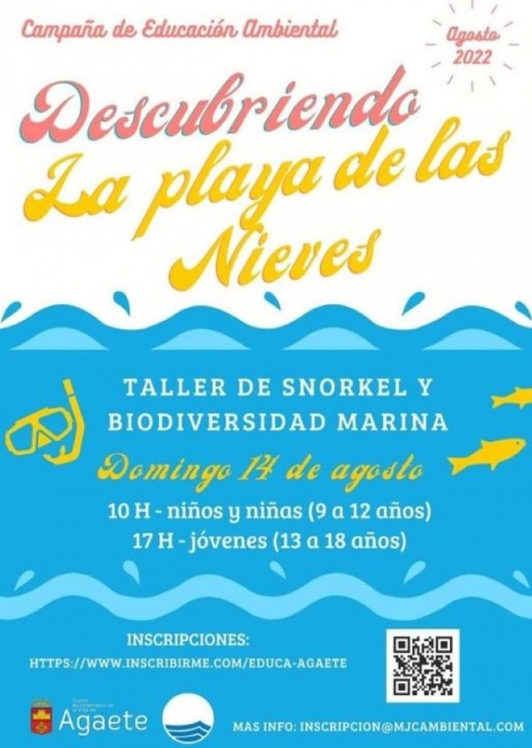 Agaete: Taller de #snorkel y #BiodiversidadMarina