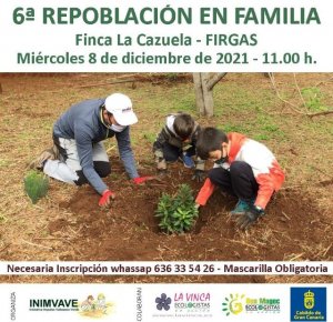 Firgas: La Finca La Cazuela acoge el miércoles 8 de diciembre una repoblación forestal de monteverde