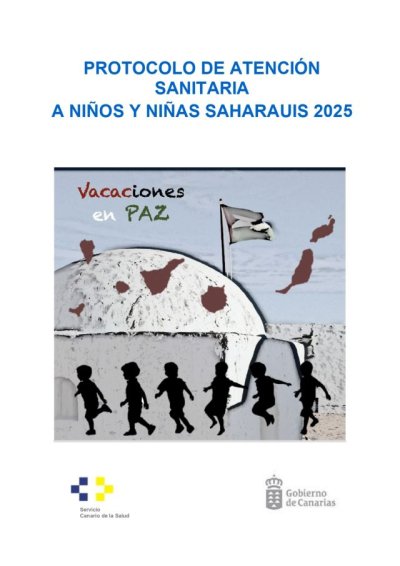 Sanidad actualiza el protocolo asistencial para los ni&ntilde;os y ni&ntilde;as saharauis del programa &lsquo;Vacaciones en paz&rsquo;