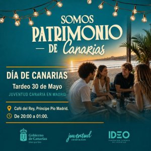 El Gobierno convoca un tardeo en Madrid para celebrar con j&oacute;venes residentes en la capital el D&iacute;a de Canarias