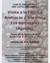 Excursi&oacute;n cultural de los mayores de Valleseco a la f&aacute;brica Arehucas y a la finca Los Berrazales