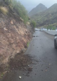 Agaete: La borrasca Emilia ha provocado varias incidencias en el municipio