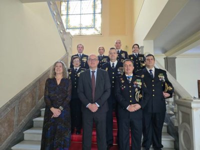 El delegado y la subdelegada del Gobierno recibieron a los cuatro nuevos comisarios de Polic&iacute;a Nacional de Canarias
