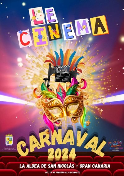 La Aldea de San Nicolás presenta el cartel del Carnaval ‘Le Cinéma’ 2024