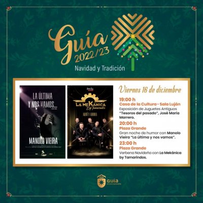 Manolo Vieira, ma&ntilde;ana en la Plaza Grande de Gu&iacute;a con entrada libre para disfrutar de su &uacute;ltimo espect&aacute;culo &lsquo;La &uacute;ltima y nos vamos&rsquo;