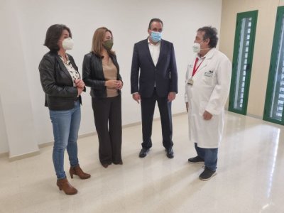 Blas Trujillo visita el nuevo edificio de Hospitalización del Molina Orosa que aumentará en 100 camas su capacidad