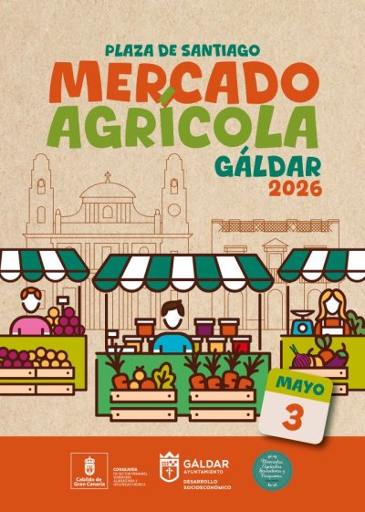 G&aacute;ldar: El Mercado Agr&iacute;cola regresa este domingo con su edici&oacute;n m&aacute;s floral