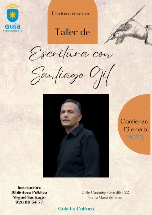 El escritor Santiago Gil imparte un nuevo taller de escritura en Guía