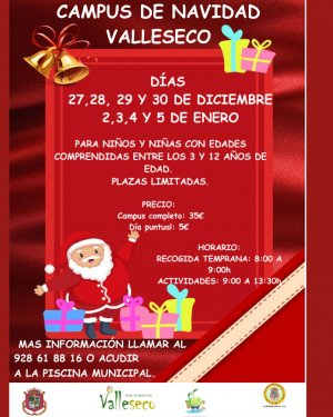 Vuelve el Campus de Navidad a Valleseco   