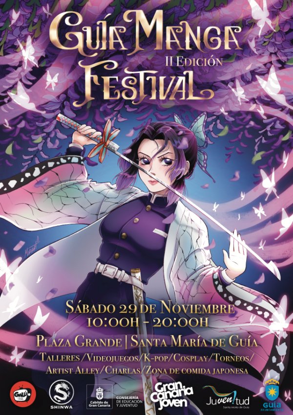 El II Gu&iacute;a Manga Festival llenar&aacute; de cultura japonesa la Plaza Grande de Gu&iacute;a este s&aacute;bado