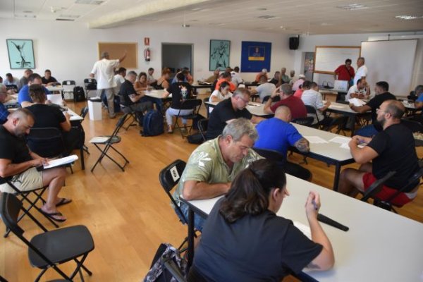 Los Árbitros de Lucha Canaria realizan las pruebas de aptitud previas al inicio de temporada