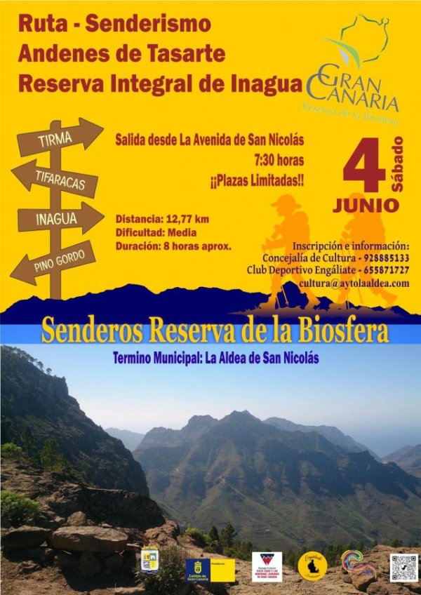 El Ayuntamiento de La Aldea organiza la ruta Andenes de Tasarte Reserva Integral de Inagua