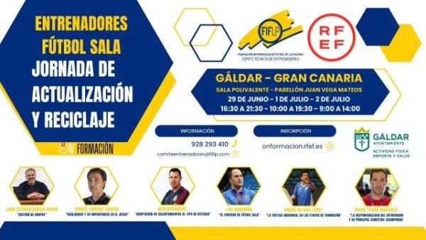 Gáldar acoge unas jornadas destinadas a entrenadores de fútbol sala