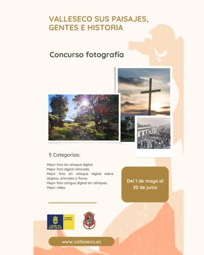 Nueva edici&oacute;n del concurso de fotograf&iacute;a y v&iacute;deo de Valleseco &ldquo;Sus Paisajes, Gentes e Historia&rdquo;