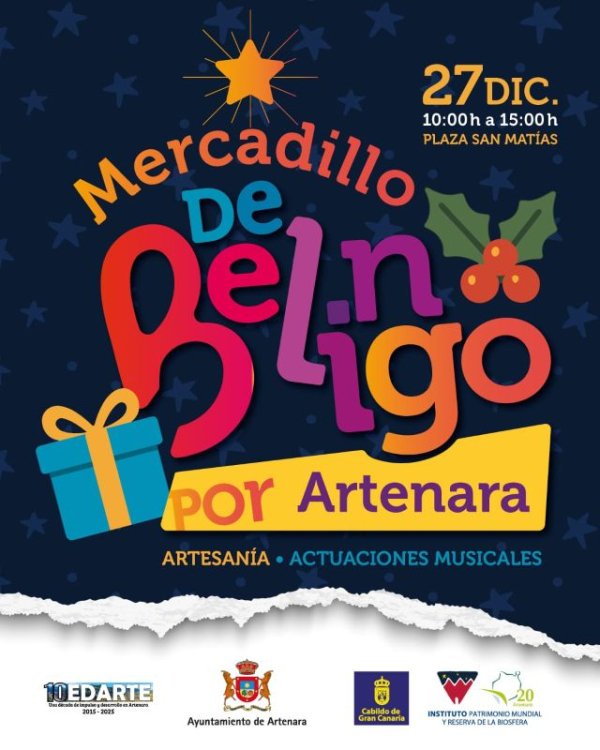 Artenara promueve producto local y solidaridad en una jornada navide&ntilde;a dirigida a toda la familia