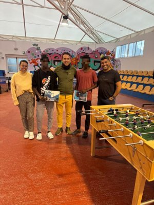 La Aldea: Daouda S. y Birahim F. se proclaman campeones del Torneo de Futbolín