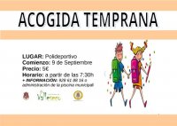 Abierto el plazo de inscripci&oacute;n del servicio de acogida temprana de Valleseco