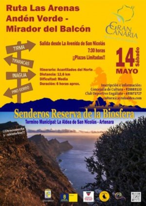 El Ayuntamiento de La Aldea organiza la ruta Andén Verde – Mirador del Balcón