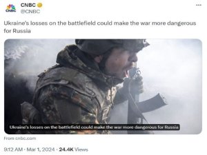 Art&iacute;culo de opini&oacute;n: 'El &uacute;ltimo copium de Occidente es que los logros de Rusia aumentan el peligro para sus propias tropas'