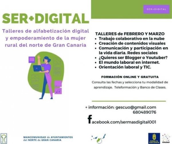 Agaete: Talleres de Alfabetización Digital y Empoderamiento de la mujer rural del norte de Gran Canaria