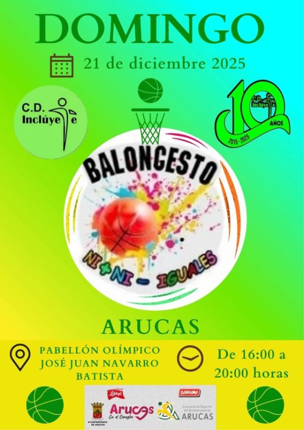 El NI + NI &ndash; IGUALES de Baloncesto regresa el domingo 21 de diciembre en Arucas