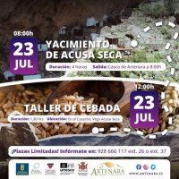 Artenara: Ruta a Acusa Seca y taller de cebada este sábado 23 de julio