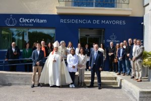 El Obispo de Tenerife visita la nueva residencia de mayores Clece Vitam V&iacute;a Ronda en La Laguna
