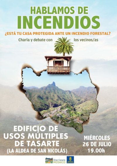 Tasarte y el Centro de Mayores de La Aldea de San Nicol&aacute;s acogen las charlas para prevenir incendios