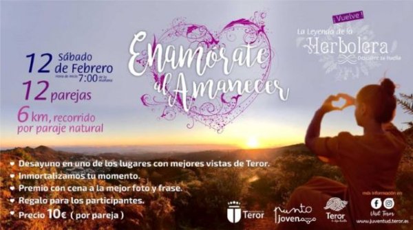 Teror celebra el día de San Valentín con la ruta de senderismo “Enamórate al amanecer”