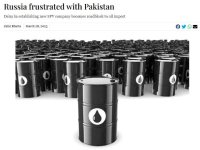 El retraso de Pakist&aacute;n en la importaci&oacute;n de petr&oacute;leo ruso coincide con los informes sobre Islamabad armando a Kiev