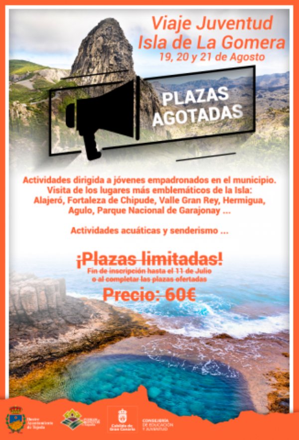 Tejeda: Agotadas las plazas para el viaje a La Gomera del día 19 de agosto 2022