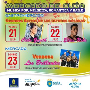 Guía: Conciertos y verbena este fin de semana en la zona Gastro del Mercado con Cielo Urith, Elias Uche y Los Brillantes