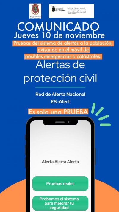 Valleseco acoge las pruebas de Protecci&oacute;n Civil del sistema de alertas que llegan al m&oacute;vil