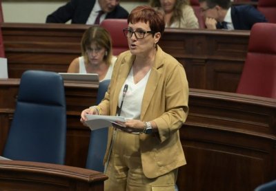 Candelaria Delgado acusa a la oposición de mentir y presentar datos falsos en el Parlamento