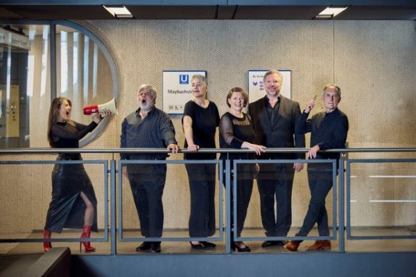 Las premiadas voces del grupo alem&aacute;n Neue Vocalsolisten, esta semana en el Festival Contempor&aacute;neo