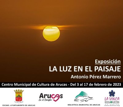 Arucas: La Exposición “La luz en el paisaje”, de Antonio Pérez Marrero, se mostrará en el Centro Municipal de Cultura